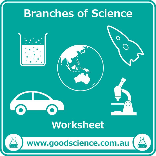 Branches of Science – Worksheet | Good Science