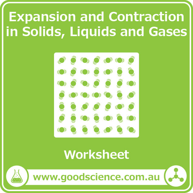 Expansion and Contraction in Solids, Liquids and Gases – Worksheet